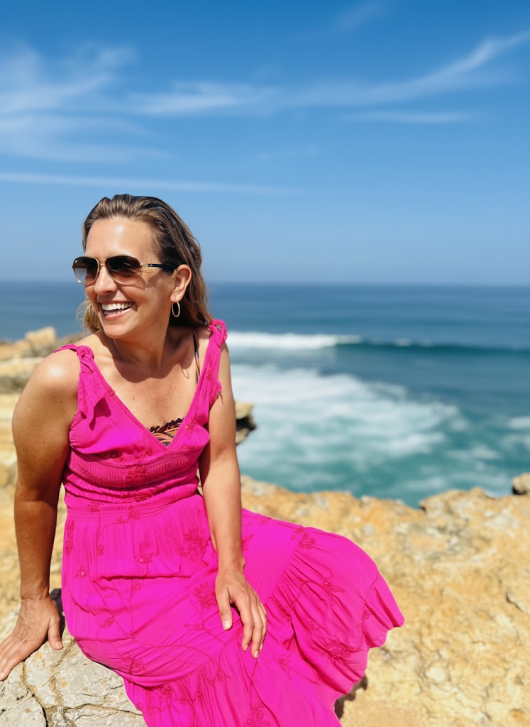 Chef Kat D'Angelo by the ocean